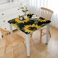 thumbnail image 1 of Acheng Sunflower Square Tablecloth Outdoor Fitted 100% Polyester Fiber 52*52, 1 of 8