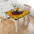 thumbnail image 1 of Acheng Sunflower Square Tablecloth for Picnic Dining Kitchen Farmhouse 100% Polyester Fiber 52*52, 1 of 8