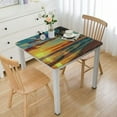 thumbnail image 1 of Acheng Sunset Palm Trees Beach Square Tablecloth Waterproof 100% Polyester Fiber 40*40, 1 of 8