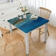thumbnail image 1 of Acheng Surfboard Ocean Wave Square Fitted Table Cloths 100% Polyester Fiber 46*46, 1 of 8