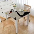 thumbnail image 1 of Acheng Swan Red Beak Yellow Eyes Square Tablecloth 100% Polyester Fiber 40*40, 1 of 8
