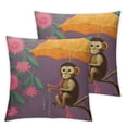 thumbnail image 1 of Acheng Throw Pillow Covers, Fall Pillow Covers Comfortable Decorative, Both Sides Print for Sofa Couch Bed Office and Car Set of 2 White(Two Sides Print) 24x24in, 1 of 7
