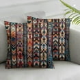thumbnail image 1 of Acheng  Turkish Floral Decorative Pillow Covers, Vintage Persian Oriental Turkish Carpet Pattern Throw Pillow Covers Sofa Cushion Cover Square (Set of 2) White, 1 of 6