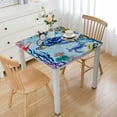 thumbnail image 1 of Acheng Turtle Fish Corals Square Table Cover 100% Polyester Fiber 52*52, 1 of 8