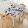 thumbnail image 1 of Acheng Unicorn Donut Drawing Square Table Cloth 100% Polyester Fiber 36*36, 1 of 8