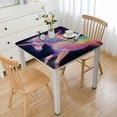 thumbnail image 1 of Acheng Unicorn Rainbow Hologram Square Tablecloth Waterproof 100% Polyester Fiber 52*52, 1 of 8