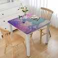 thumbnail image 1 of Acheng Unicorn Star-Filled Sky Rainbow Square Tablecloth Washable for Home Kitchen Outdoor Decoration 100% Polyester Fiber 46*46, 1 of 8