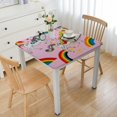 thumbnail image 1 of Acheng Unicorns, Rainbows, Kitsch Movement Square Table Cover 100% Polyester Fiber 40*40, 1 of 8