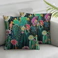 thumbnail image 1 of Acheng Watercolor Cactus Throw Pillow Cover Green Plants Succulent on Desert Exotic Blossom Cozy Square Cushion Case for Men Women Room Home Decor,2 Pcs White, 1 of 6
