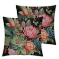 thumbnail image 1 of Acheng Watercolor Vintage Rose Decorative Throw Pillow Cover Case, Peony Succulents Outdoor Pillow Cases Square Standard Cushion Covers for Sofa Couch Bed Car  20x20in, 1 of 7