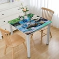 thumbnail image 1 of Acheng Waterfall Rocks Trees Square Tablecloth Full Width Single-Sided Printing 100% Polyester Fiber 40*40, 1 of 8