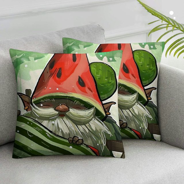 Acheng Watermelon Throw Pillow Covers Hello Summer Pillow Case