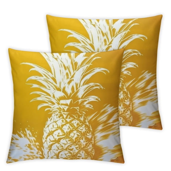 Acheng Yellow Style Pillowcase Inspirational Quote Words Animal Fruit Pattern Home Decorative Super Soft Throw Pillow Case Cushion Cover Set Of 2 22x22in