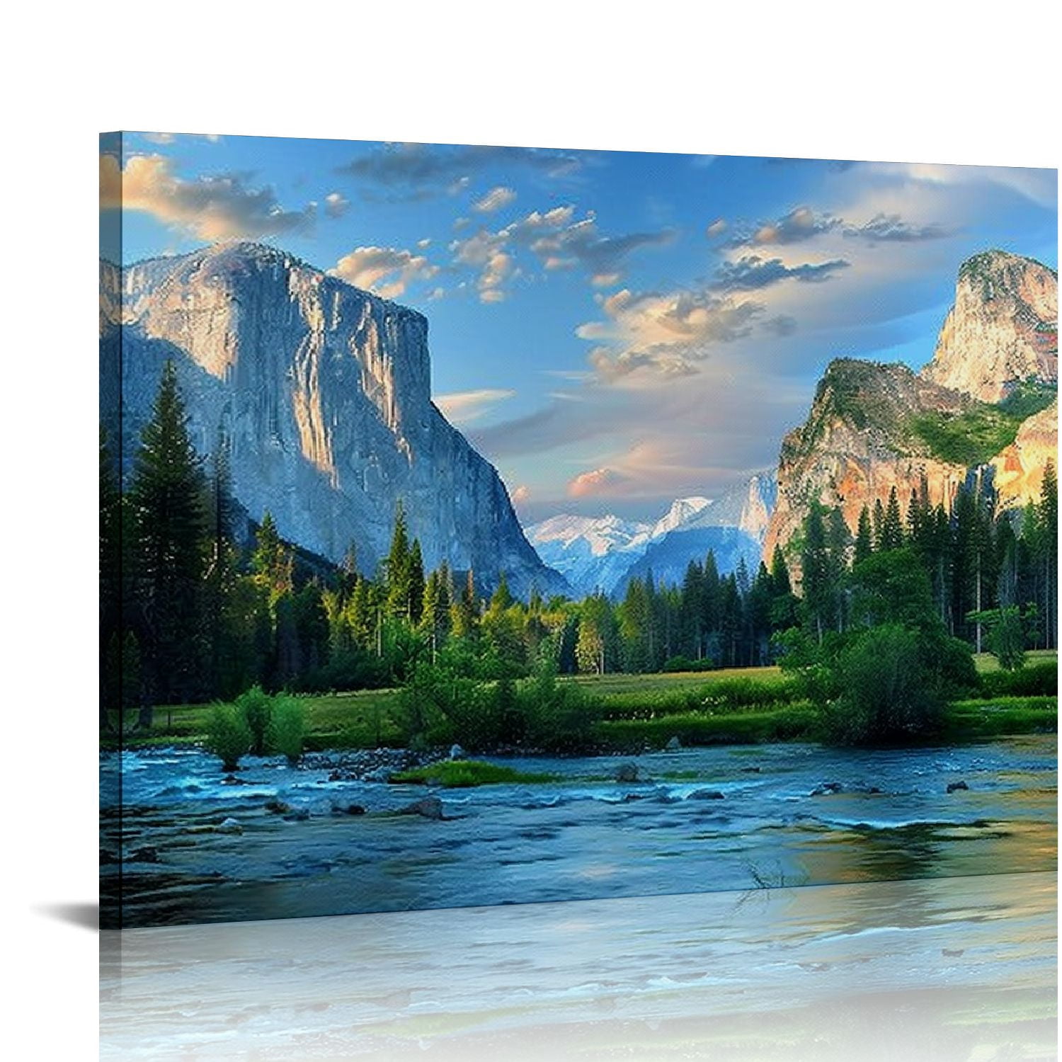 Acheng Yosemite Canvas Wall Art American National Park Landscape Framed ...
