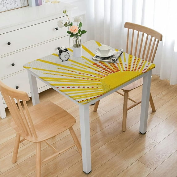 Acheng Évariste Vital Luminais Square Tablecloth Outdoor Picnic Camping and Indoor Kitchen Dining Party 100% Polyester Fiber 46*46