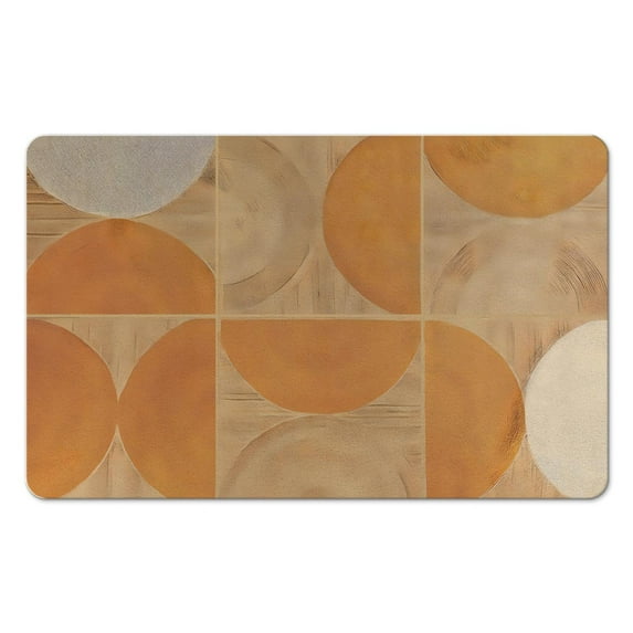 Achieve Bohemian Elegance with our Soft Boho Small Rug - Non-Slip, Ultra-Thin, Washable - Ideal for Entryway, Kitchen, Bedroom, Bathroom, Office - Modern Geometric Pattern, 20x32 inch