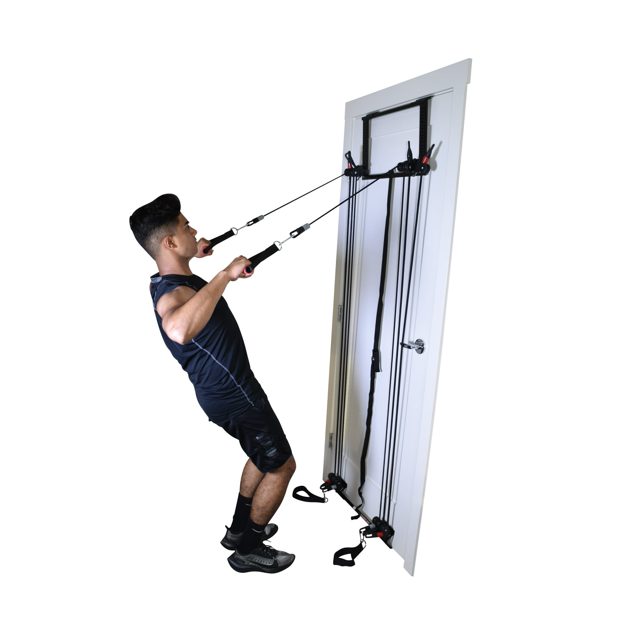 Achieve FullBody Fitness at Home with Door Gym Complete Training System Includes Handles