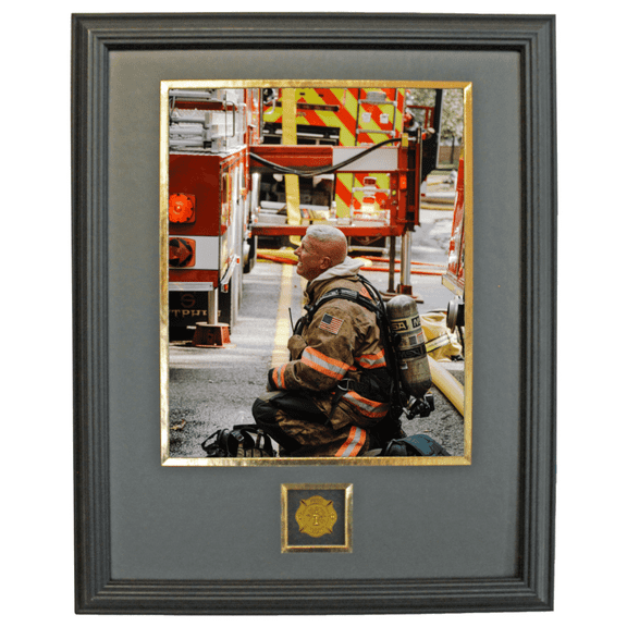 Achievement Firefighter Photo Frame, Contemporary Black 11 " x 14" for 8" x 10" Photo