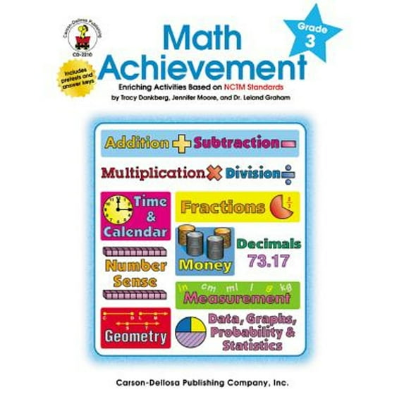 Pre-Owned Math Achievement, Grade 3: Enriching Activities Based on Nctm Standards (Paperback) 0887246397 9780887246395