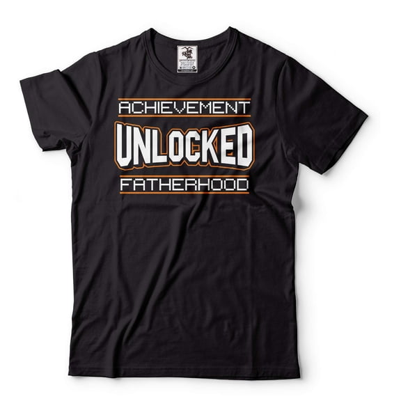 Achievement Unlocked Fatherhood Shirt Fathers Day Gift Tee Dad Shirt Father Gifts Fatherhood Shirt