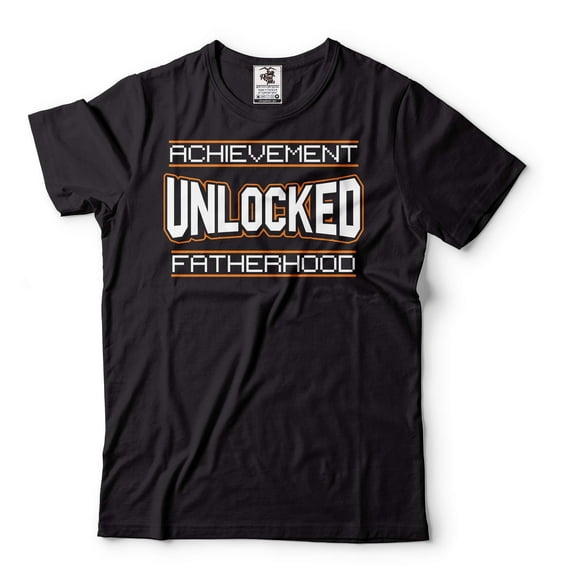 Achievement Unlocked Fatherhood Shirt Fathers Day Gift Tee Dad Shirt Father Gifts Fatherhood Shirt