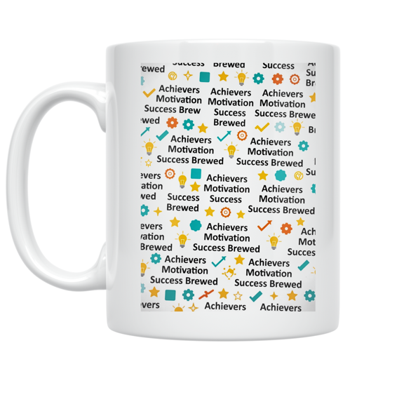Achievers Motivation Success Brewed - Office Worker - 11 oz Ceramic Coffee Mug