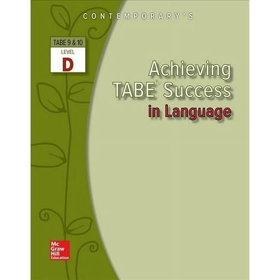 Achieving Tabe Success in Language, Level D Workbook (Paperback) by Contemporary
