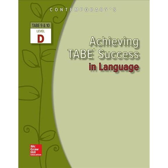 Pre-Owned Achieving TABE Success in Language, Level D (Achieving Tabe Success for TABE 9 & 10) Paperback