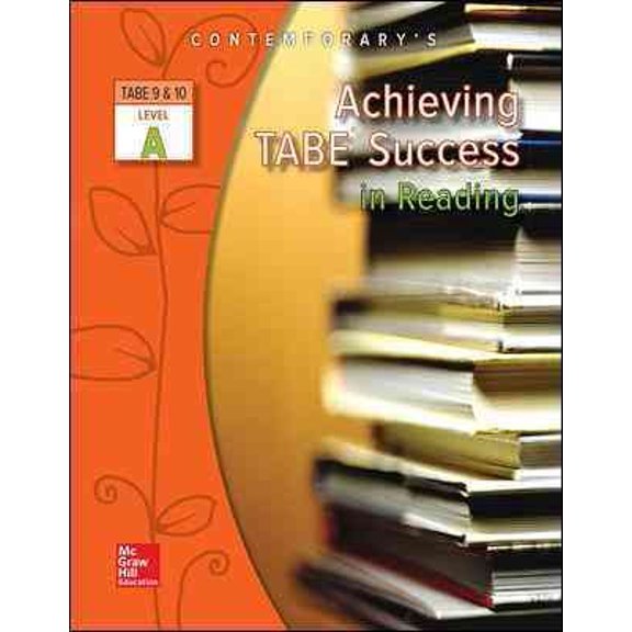 Pre-Owned Achieving TABE Success In Reading, Level A Workbook (Achieving TABE Success for TABE 9 & 10), 9780077044626, 0077044622, Paperback, 1 edition