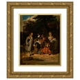 thumbnail image 1 of Achille Devéria 20x24 Gold Ornate Framed and Double Matted Museum Art Print Titled - Voltaire Blessing Franklin's Grandson, 1 of 4