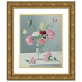 thumbnail image 1 of Achille Laugé 12x14 Gold Ornate Wood Frame and Double Matted Museum Art Print Titled - See from Roses (1909), 1 of 4