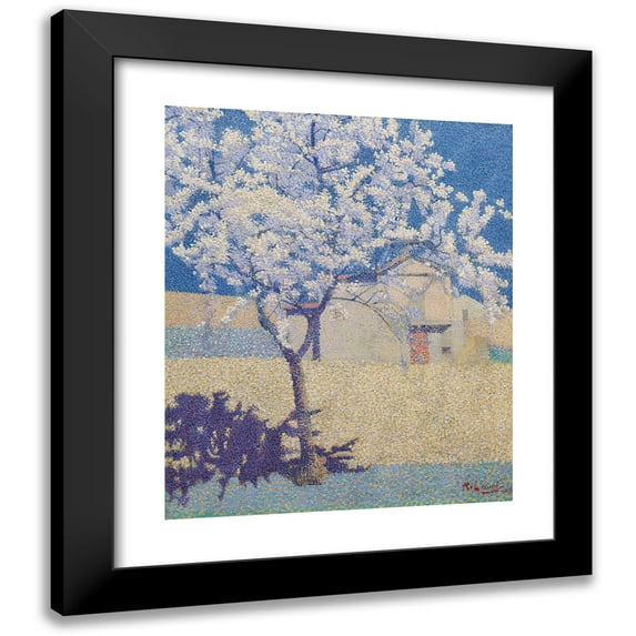 Achille Laugé 20x23 Black Modern Framed Museum Art Print Titled - The Flower Tree (1893)