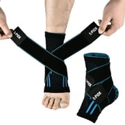 Achilles tendon & Ankle Brace Support, SZELAM Adjustable Compression Protection Plantar Fasciitis Sock w/Arch for Soccer, Running, Basketball, Eases Swelling, Achilles Tendon & Ankle Brace