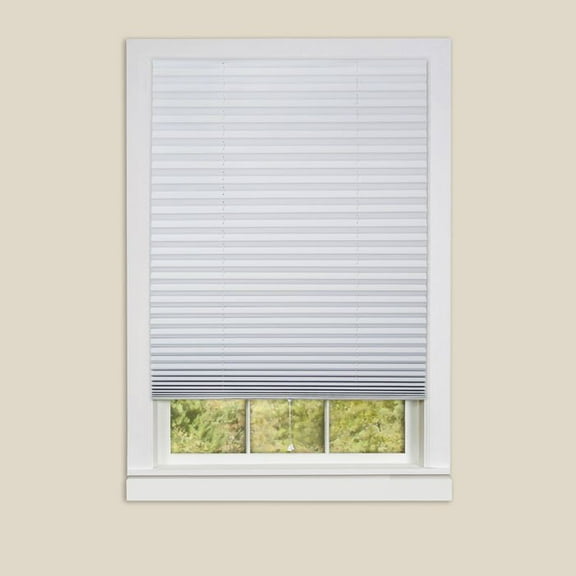 Achim "1-2-3 Shade" Vinyl Room Darkening Temporary Pleated Shades 48" Wide x 75" Long (2 Pack)
