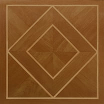 Achim 12"x12" 1.2mm Peel & Stick Vinyl Floor Tiles 20 Tiles/20 Sq. ft. Classic Inlaid Parquet