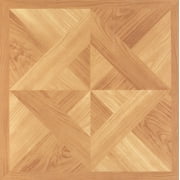Achim 12"x12" 1.2mm Peel & Stick Vinyl Floor Tiles 20 Tiles/20 Sq. ft. Classic Light Oak Diamond Parquet