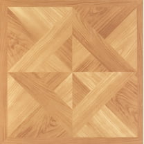 Achim 12"x12" 1.2mm Peel & Stick Vinyl Floor Tiles 20 Tiles/20 Sq. ft. Classic Light Oak Diamond Parquet