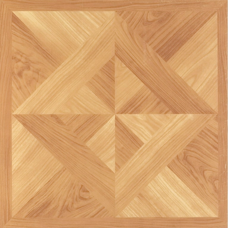 Achim Nexus Self Adhesive Vinyl Floor Tile - 20 Tiles/20 Sq. ft., 12 x 12, Classic Light Oak Diamond Parquet Achim Nexus Self Adhesive Vinyl Floor Tile - 20 Tiles/20 Sq. ft., 12 x 12, Classic Light Oak Diamond Parquet