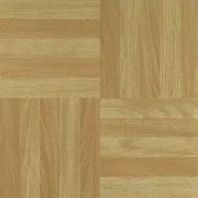 Achim 12"x12" 1.2mm Peel & Stick Vinyl Floor Tiles 20 Tiles/20 Sq. ft. Four Finger Square Parquet