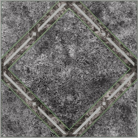Achim 12"x12" 1.2mm Peel & Stick Vinyl Floor Tiles 45 Tiles/45 Sq. Ft. Metallic Marble Diamond