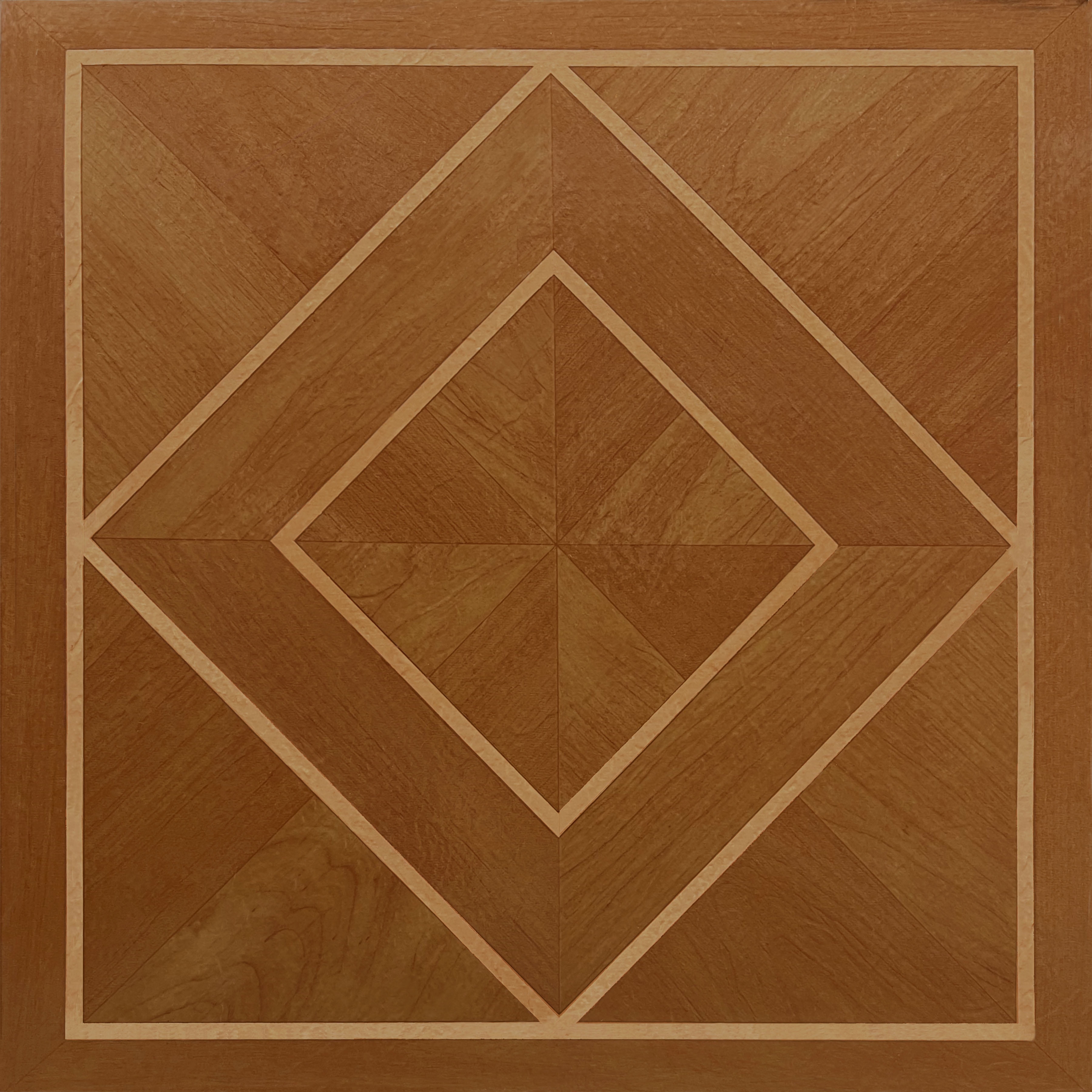 Tivoli 12'' x 12'' Self-Adhesive Vinyl Floor Tiles with White Border