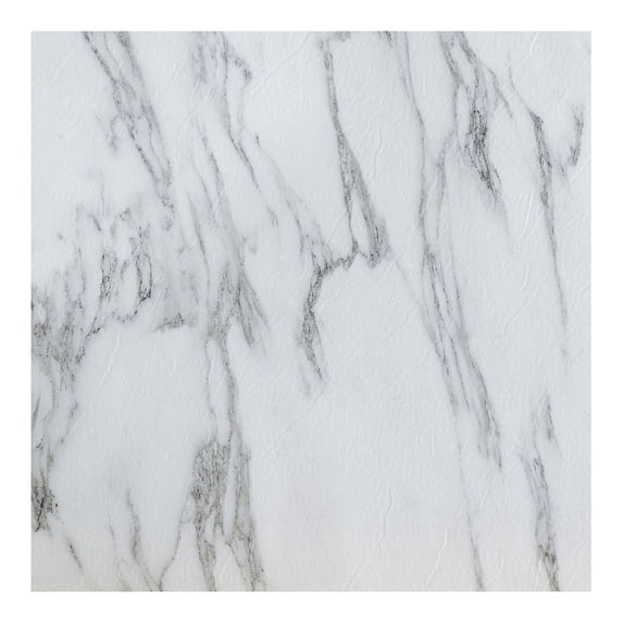 Achim Tivoli Self Adhesive Vinyl Floor Tile - 45 Tiles/45 Sq. ft, 12 x 12, Bianco Marble