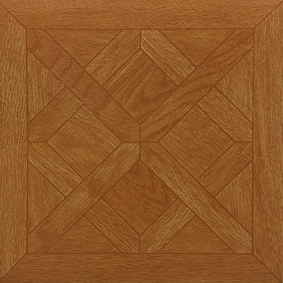 Achim 12"x12" 1.2mm Peel & Stick Vinyl Floor Tiles Classic Parquet Oak
