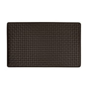 Achim Woven-Embossed Faux-Leather Anti-Fatigue Mat - 18in x 30in - Black