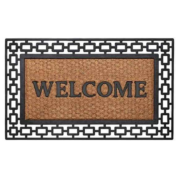 Achim 18 x 30 in. Wrought Iron Rubber Mat - Art Deco