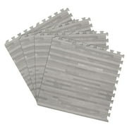 Achim 24" x 24" Grey Foam Floor Tiles, for Kitchen Bathroom 4 Piece
