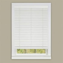 Achim  48 x 64 in. Cordless GII Madera Falsa 2 in. Faux Wood Plantation Blind - White