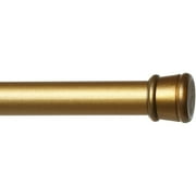 Achim Adjustable Gold Shower Curtain Rod - 1" Diameter, Adjustable 41-76 Inches