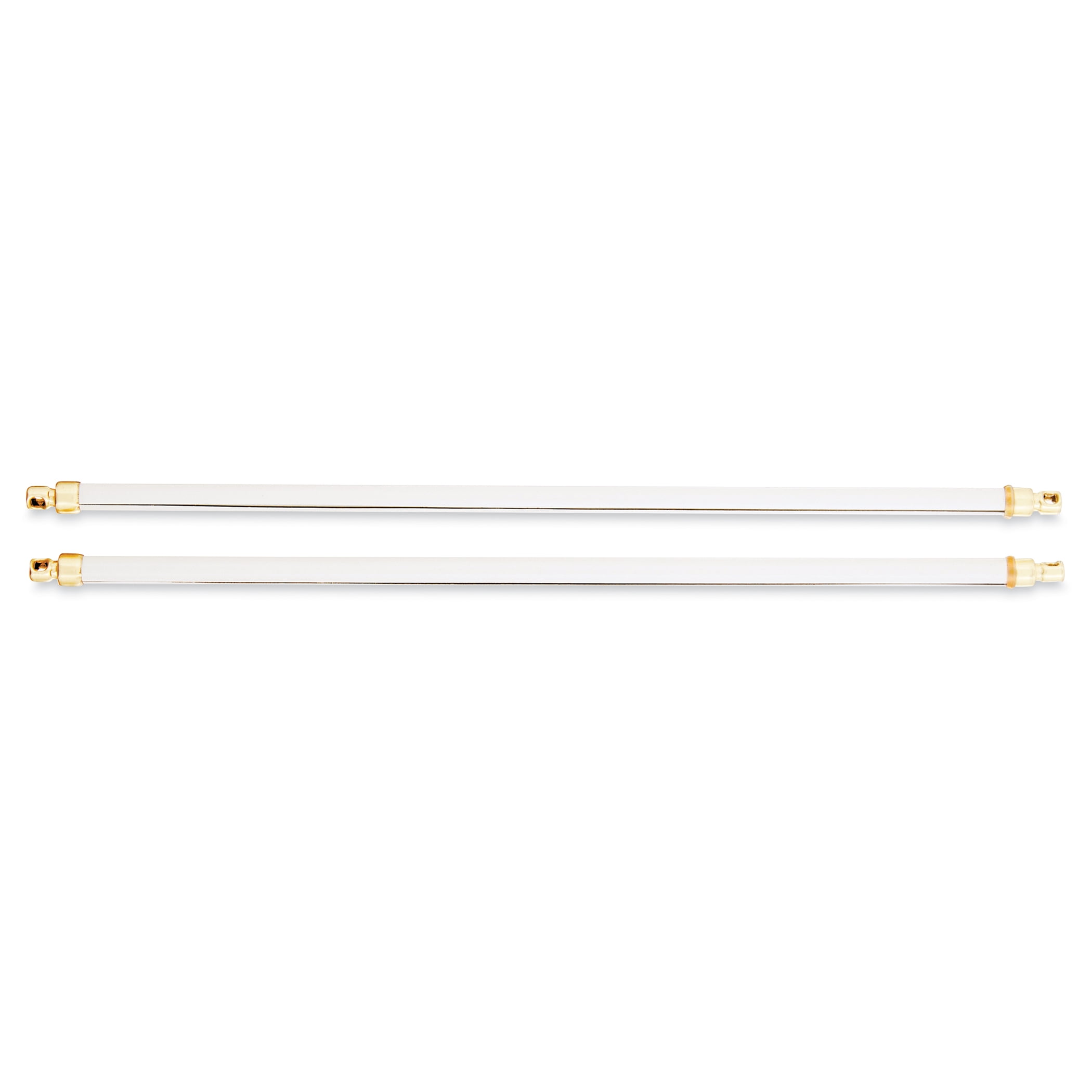 Gold Adjustable Swivel End Tension Rods, 11-19 Inches