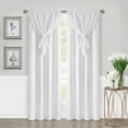 thumbnail image 1 of Achim Allegra Window Curtain Panel with Attached Valance, White, 42" x 63", 1 of 5